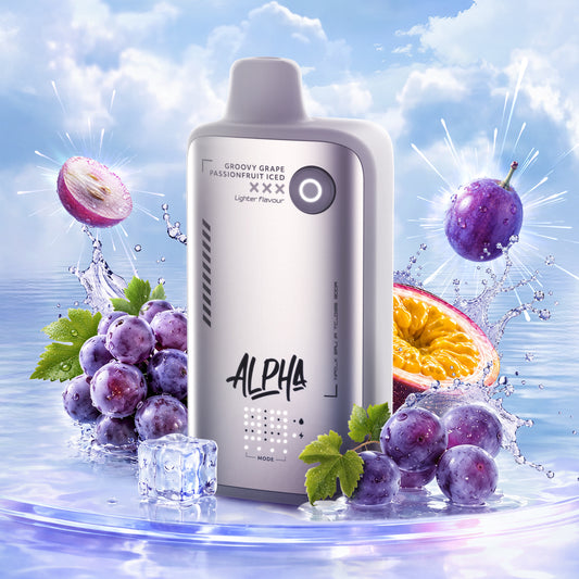 LIGHT GROOVY GRAPE PASSIONFRUIT (ICED) FLAVOUR BEAST ALPHA 80K