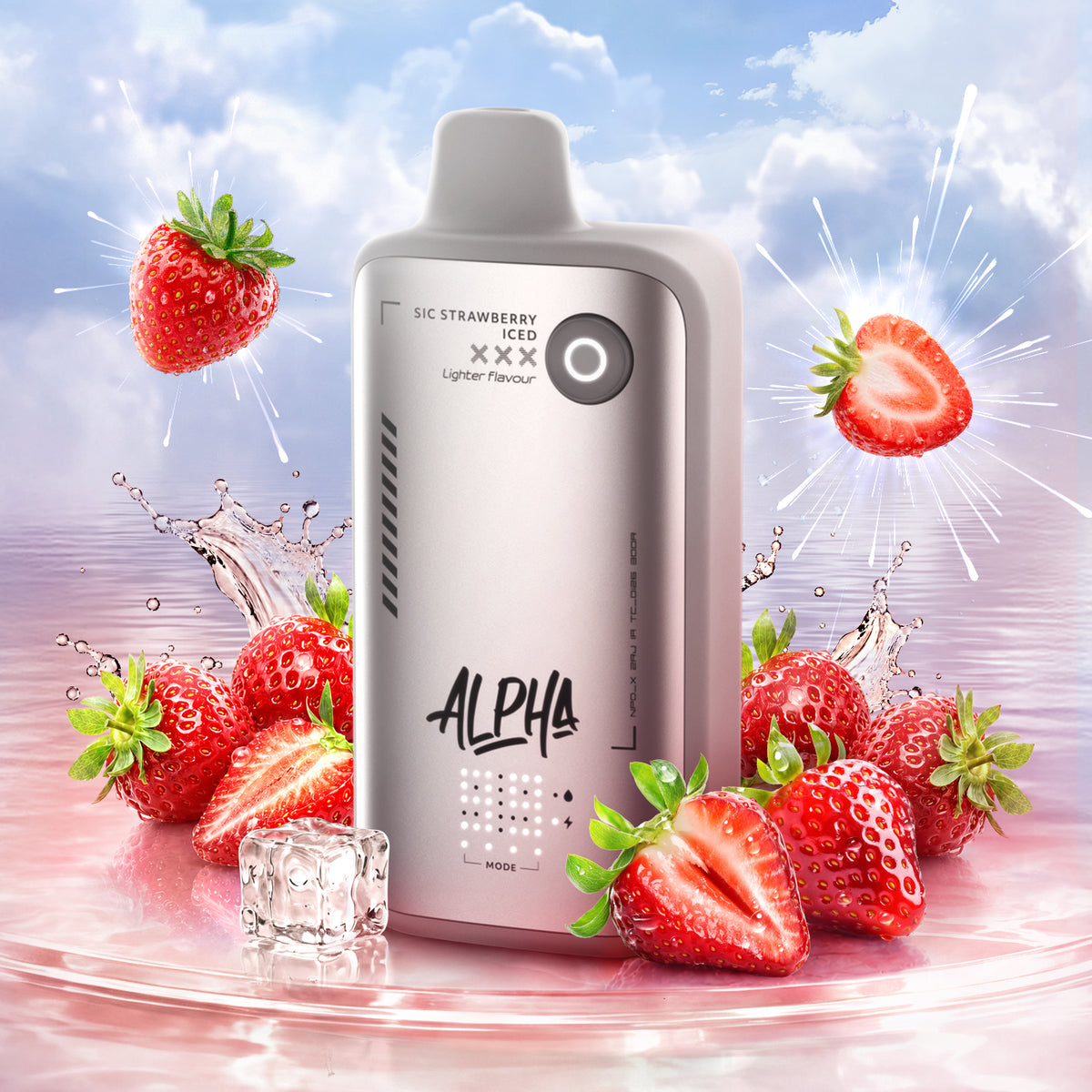 LIGHT SIC STRAWBERRY (ICED) FLAVOUR BEAST ALPHA 80K