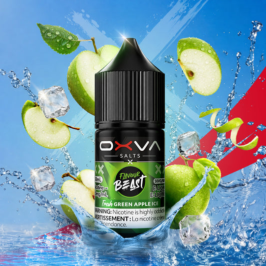 FRESH GREEN APPLE ICE BY FLAVOUR BEAST x OXVA