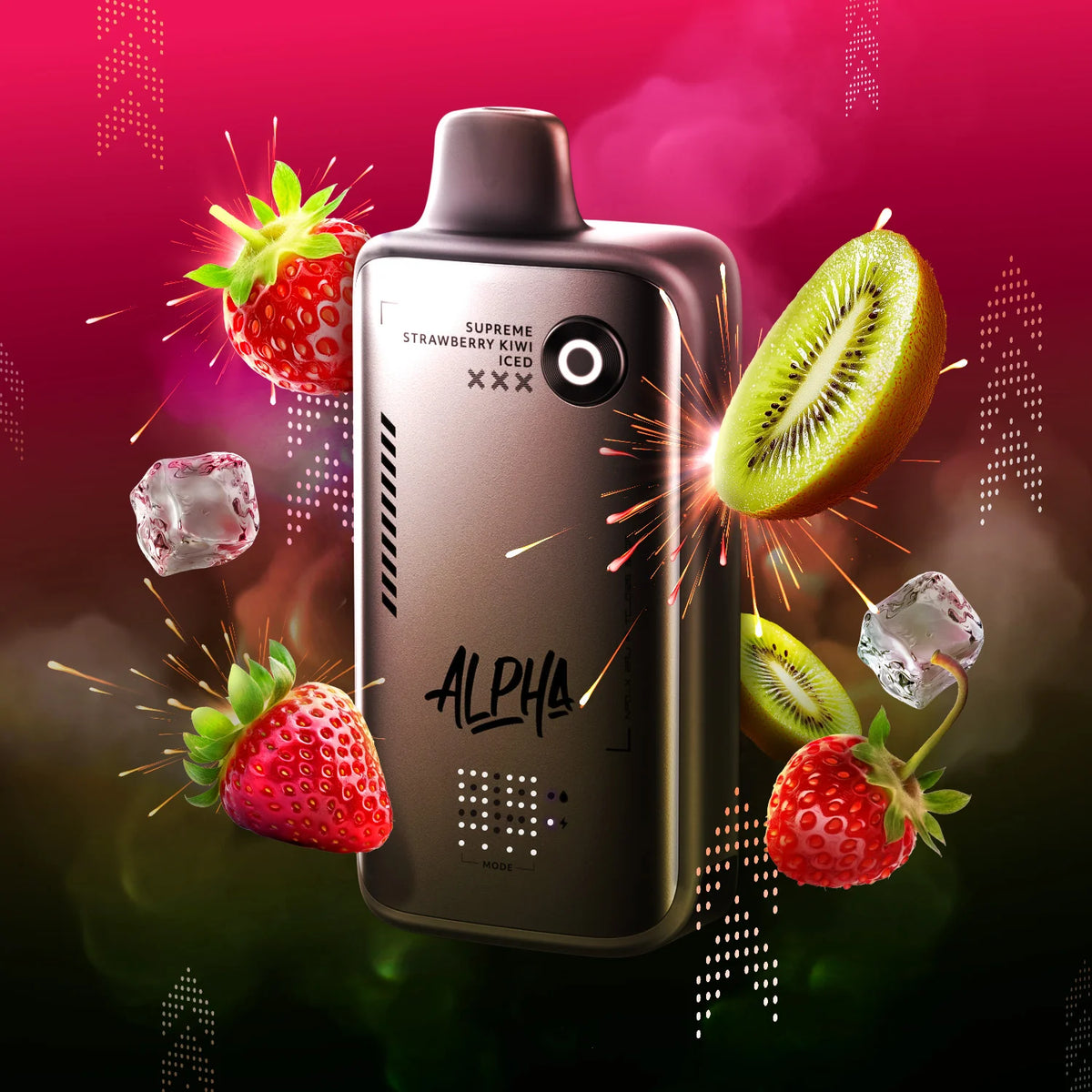 SUPREME STRAWBERRY KIWI (ICED) FLAVOUR BEAST ALPHA 80K