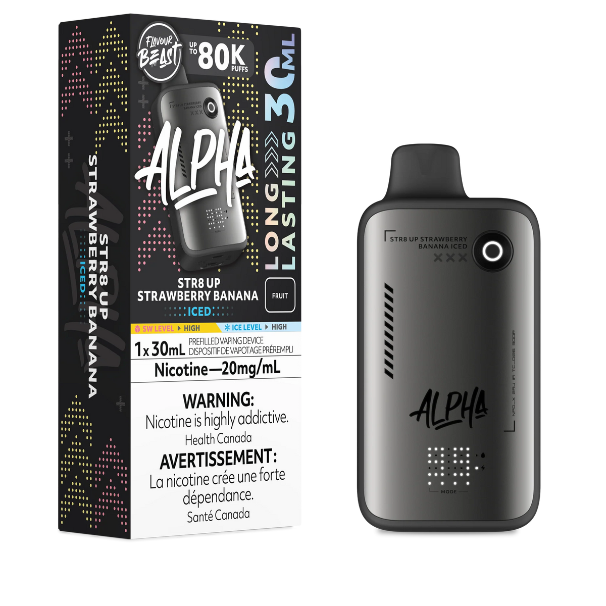 STR8 UP STRAWBERRY BANANA (ICED) FLAVOUR BEAST ALPHA 80K