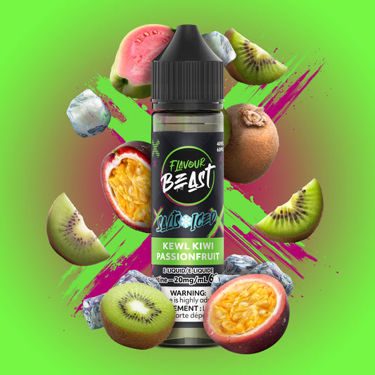 Kewl Kiwi Passionfruit by Flavour Beast 60ml Salt