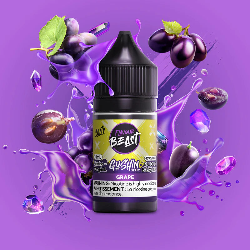 Gushin Grape by Flavour Beast Salts 30ml