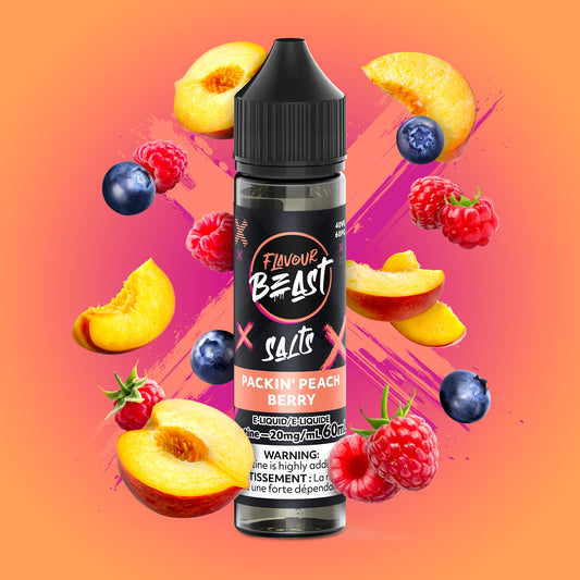 Packin' Peach Berry by Flavour Beast 60ml Salt