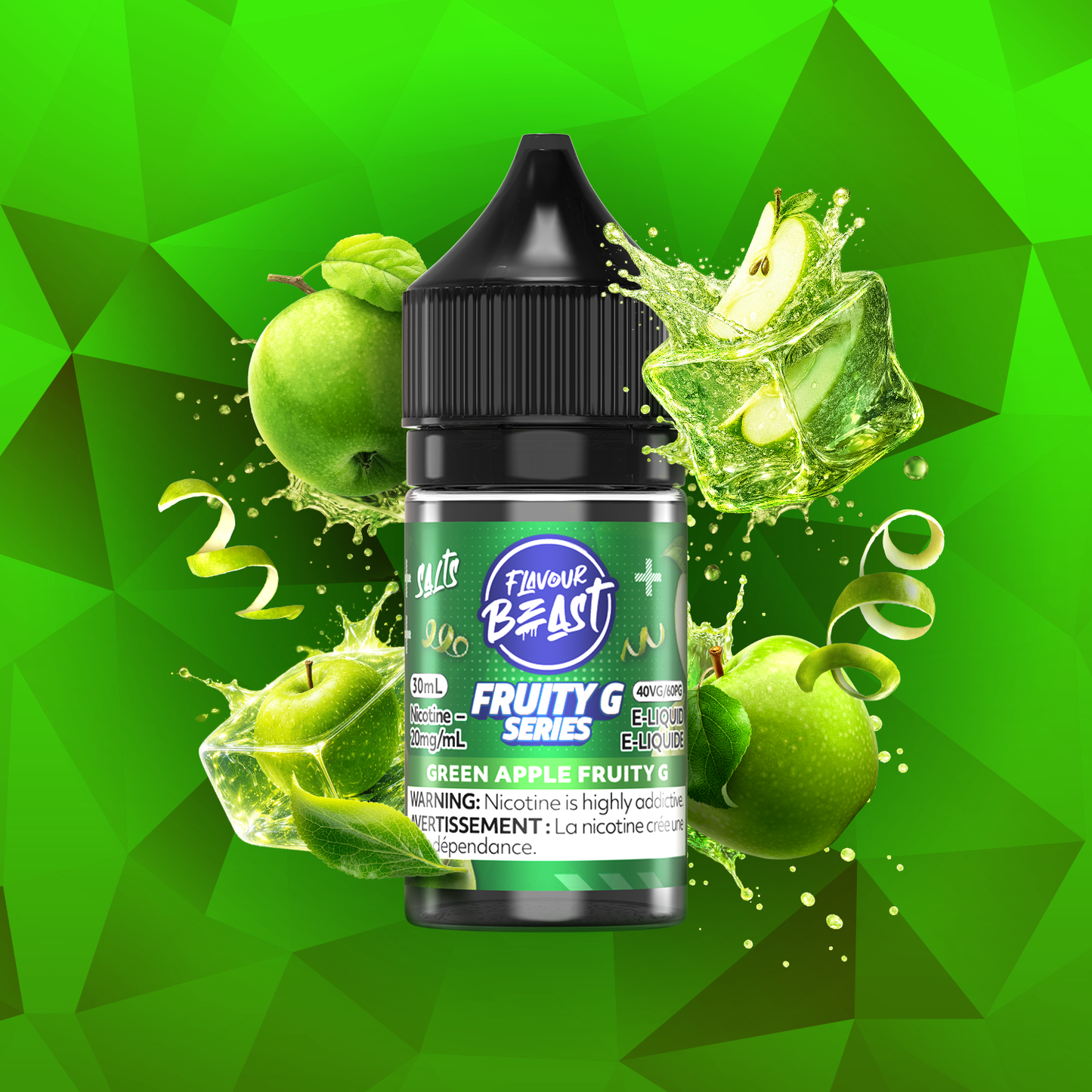 Green Apple Fruity G by Flavour Beast salts 30ml