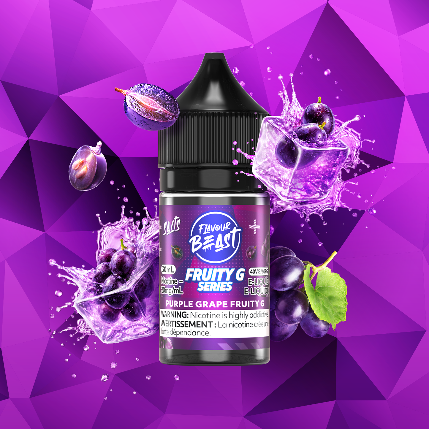 Purple Grape Fruity G by Flavour Beast Salts 30ml