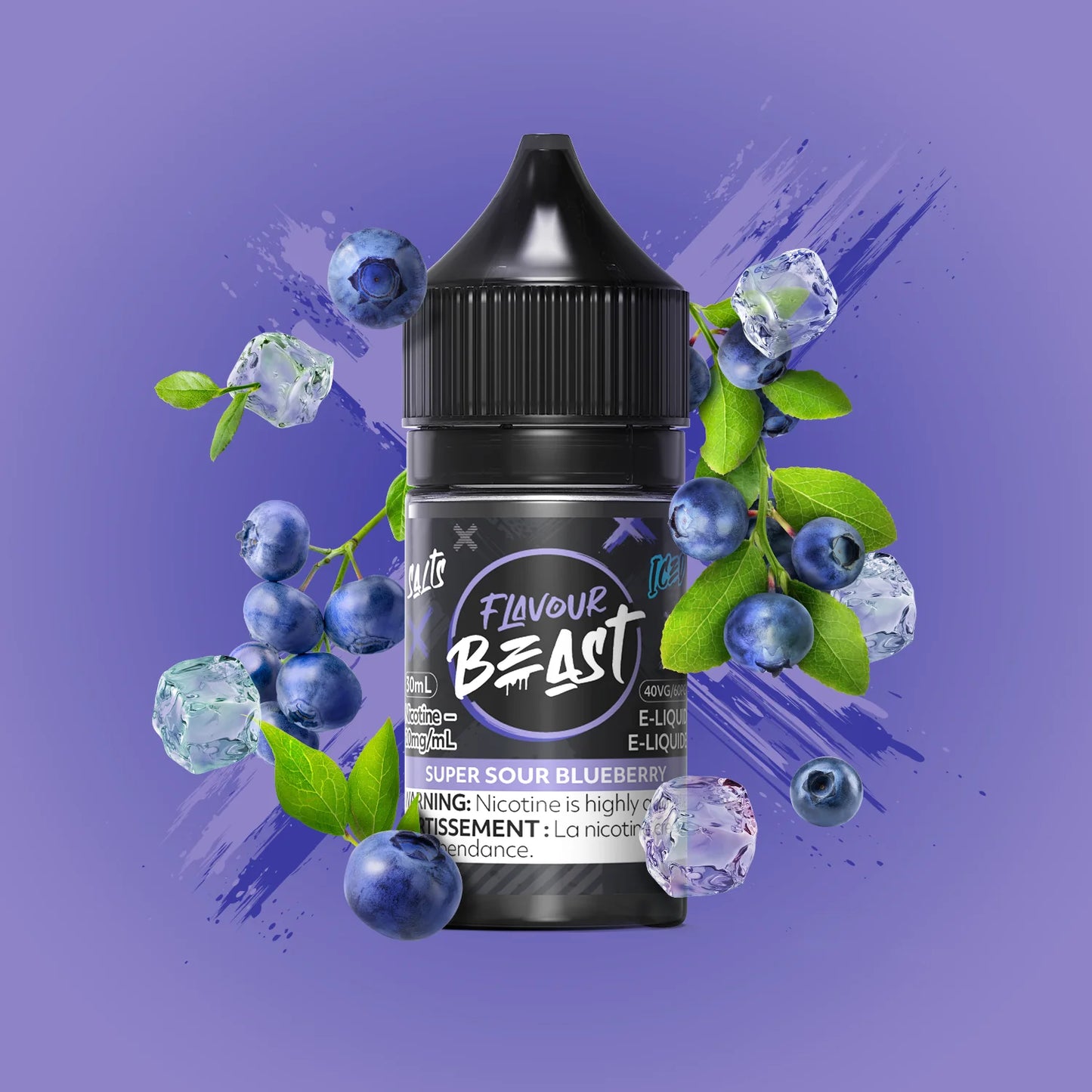 SUPER SOUR BLUEBERRY BY FLAVOUR BEAST SALTS