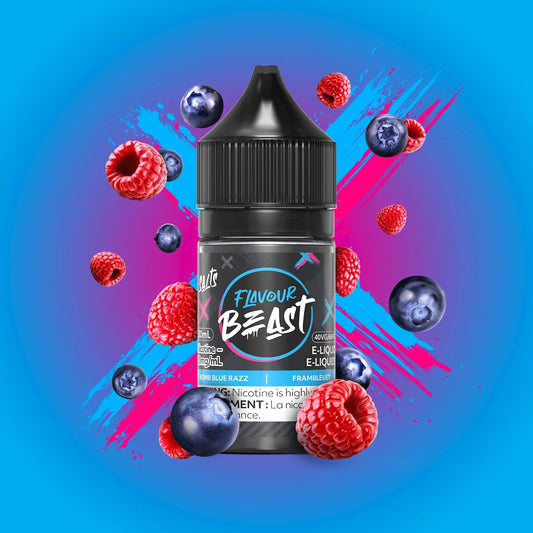 BOMB BLUE RAZZ BY FLAVOUR BEAST SALTS