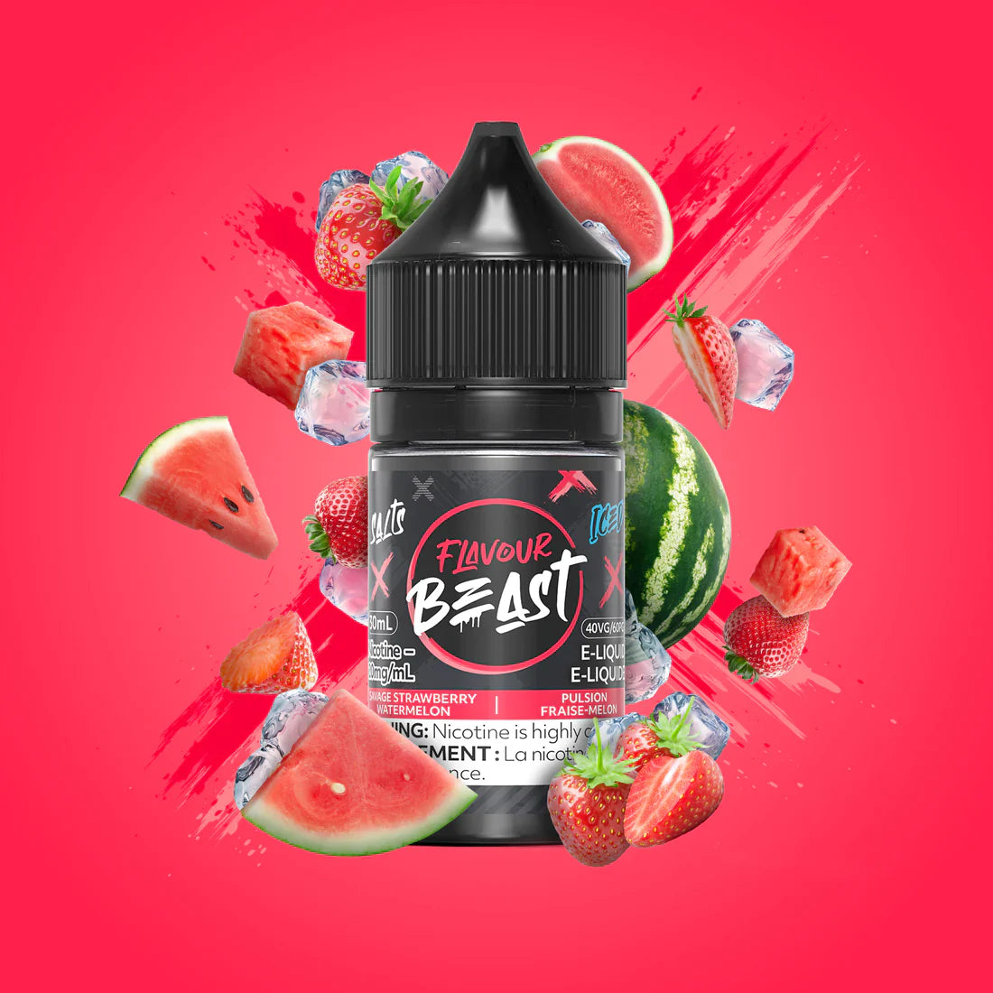 SAVAGE STRAWBERRY WATERMELON BY FLAVOUR BEAST SALTS