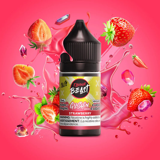 Gushin Strawberry by Flavour Beast Salts 30ml