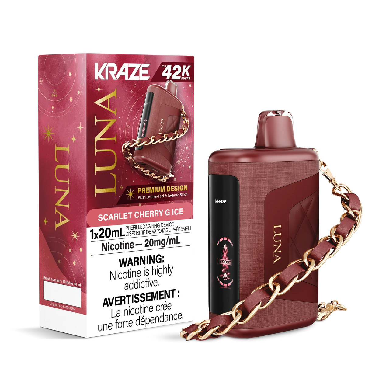 SCARLET CHERRY G ICE KRAZE LUNA