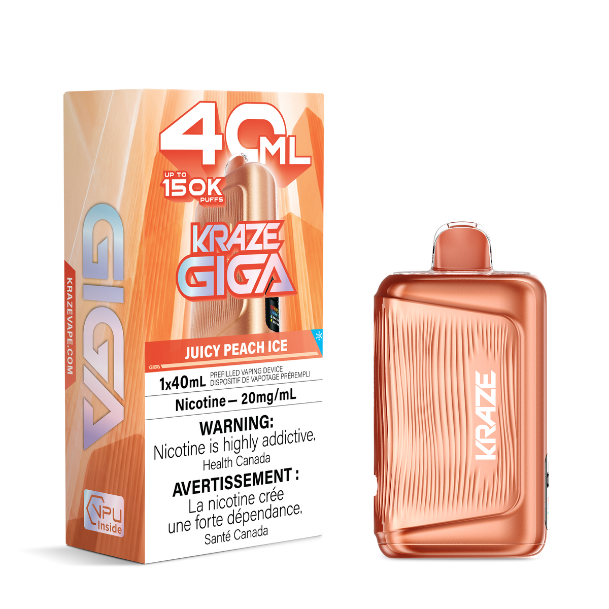 JUICY PEACH ICE KRAZE GIGA 150K