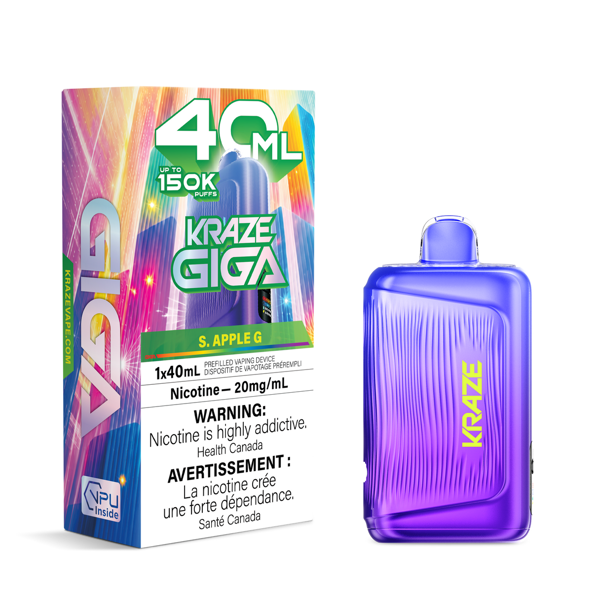 S. APPLE G KRAZE GIGA 150K