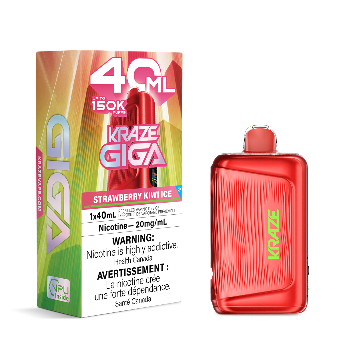STRAWBERRY KIWI ICE KRAZE GIGA 150K