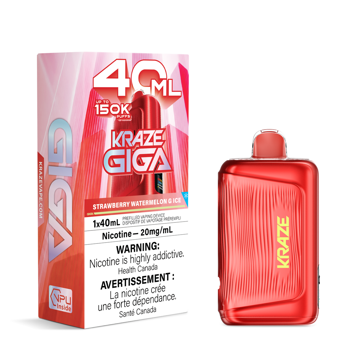 STRAWBERRY WATERMELON G ICE KRAZE GIGA 150K