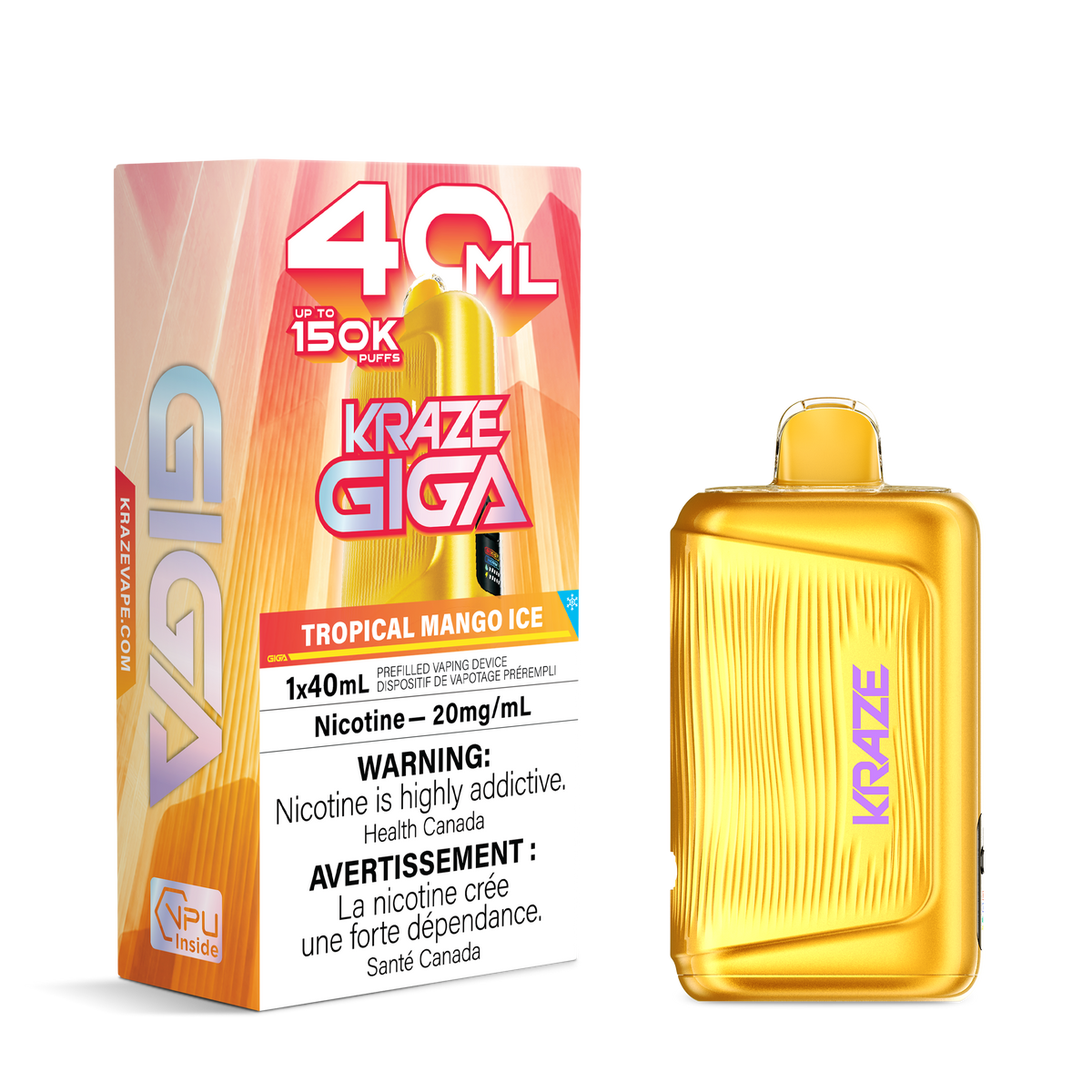 TROPICAL MANGO ICE KRAZE GIGA 150K