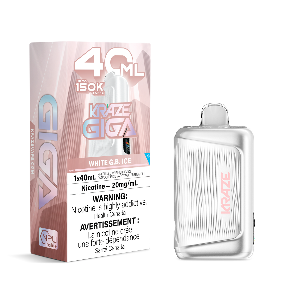 WHITE G.B ICE KRAZE GIGA 150K