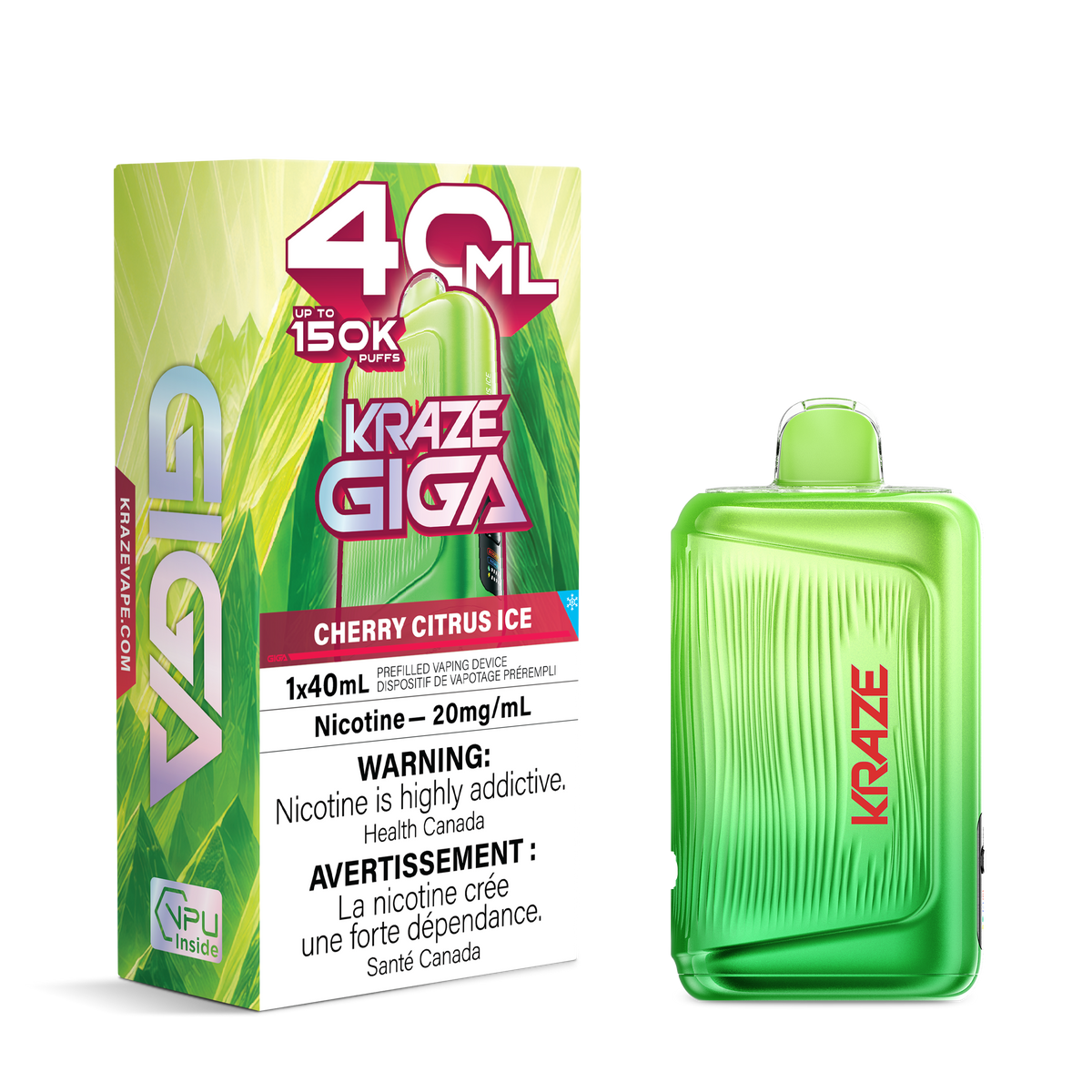 KRAZE GIGA 150K -  CHERRY CITRUS ICE