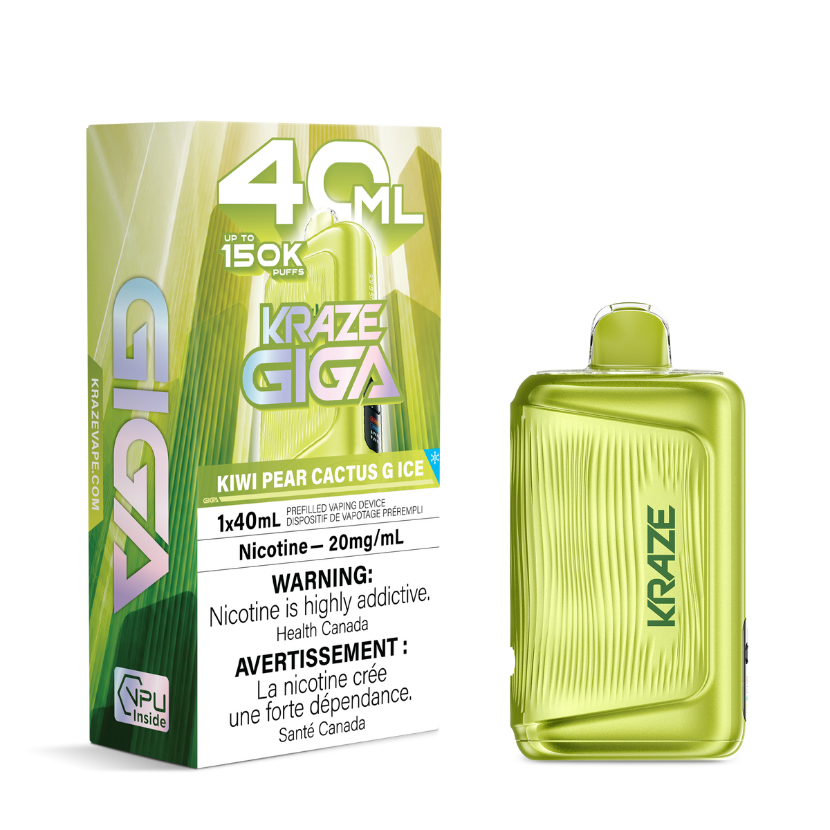 KRAZE GIGA 150K -  KIWI PEAR CACTUS G ICE