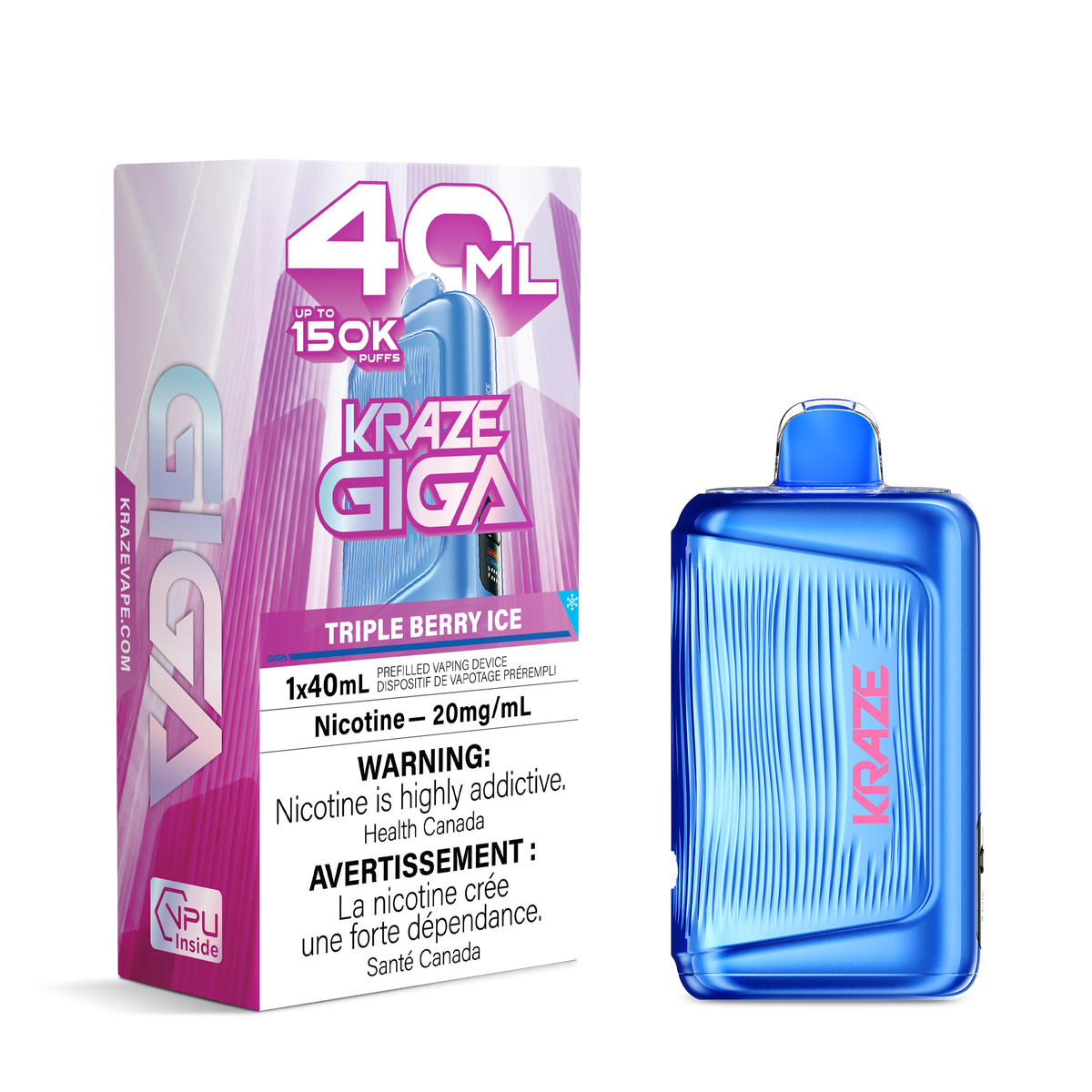KRAZE GIGA 150K -  TRIPLE BERRY ICE