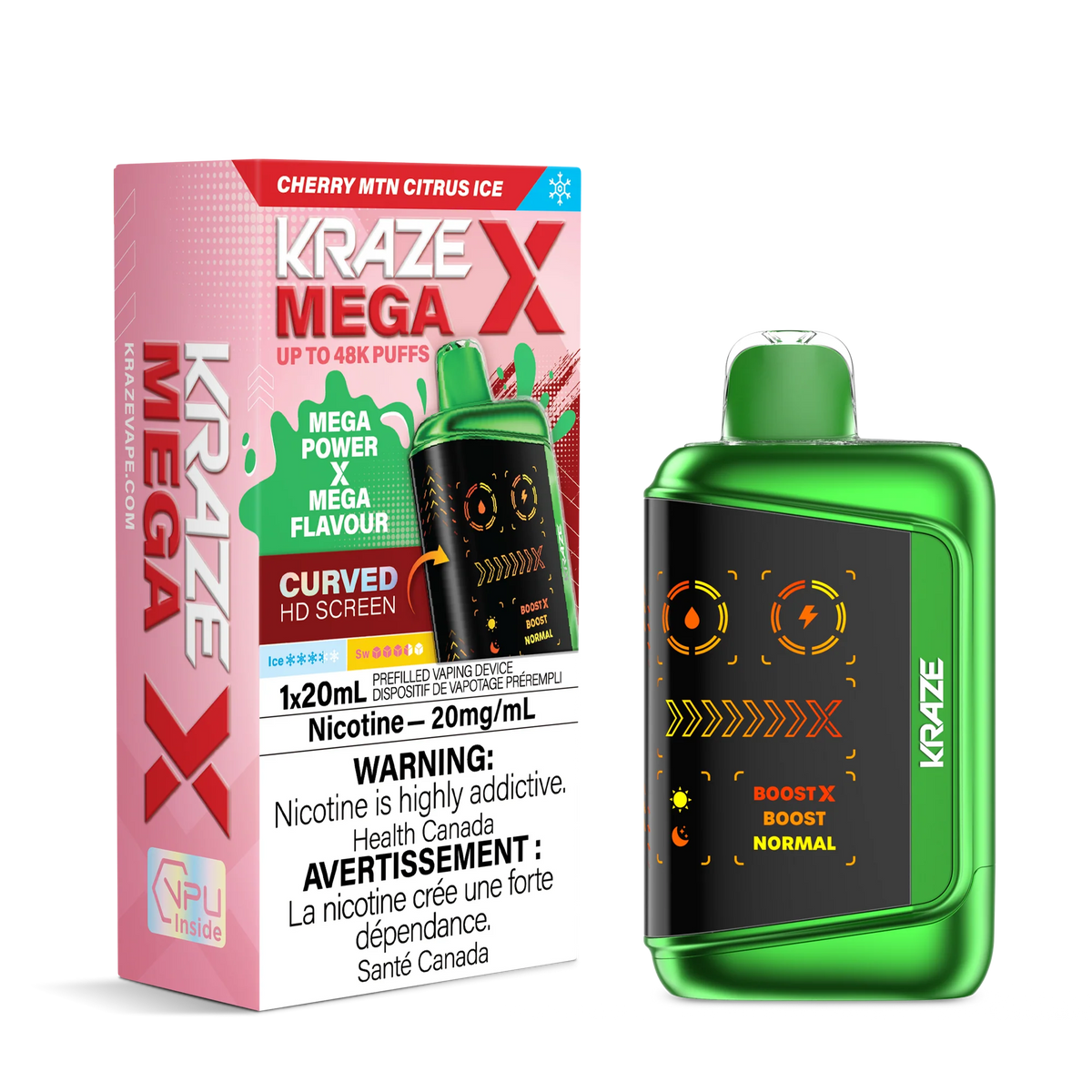 CHERRY MTN CITRUS ICE KRAZE MEGA X