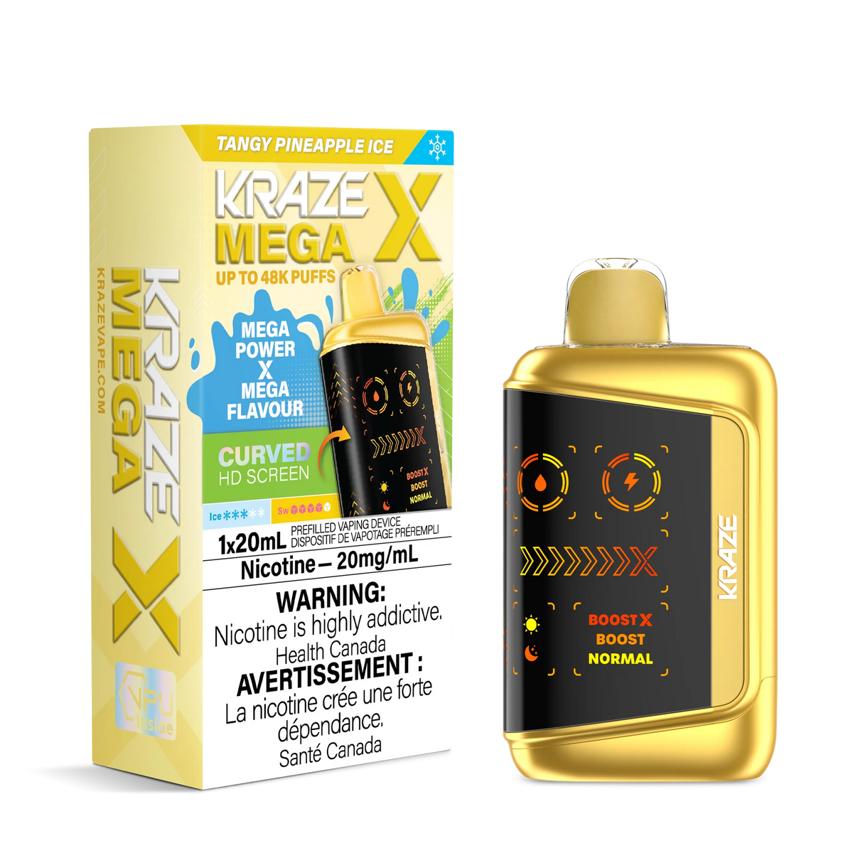 TANGY PINEAPPLE ICE KRAZE MEGA X