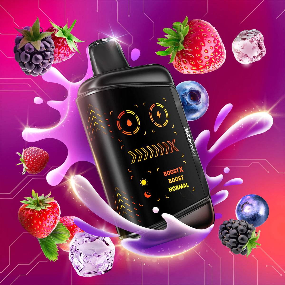 QUAD BERRY ICE KRAZE MEGA X