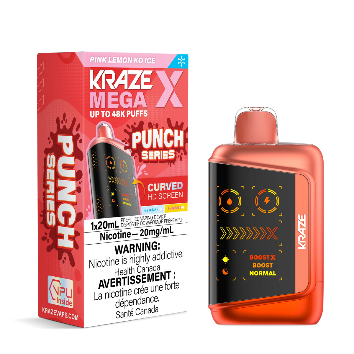 PINK LEMON KO ICE KRAZE MEGA X - PUNCH SERIES