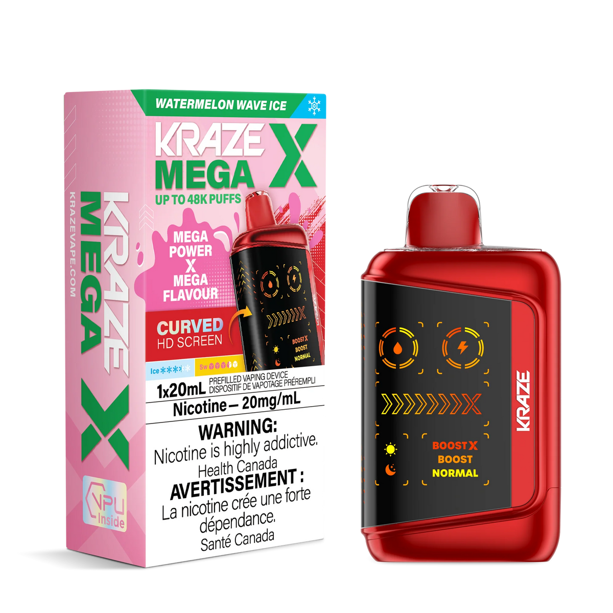 WATERMELON WAVE ICE KRAZE MEGA X