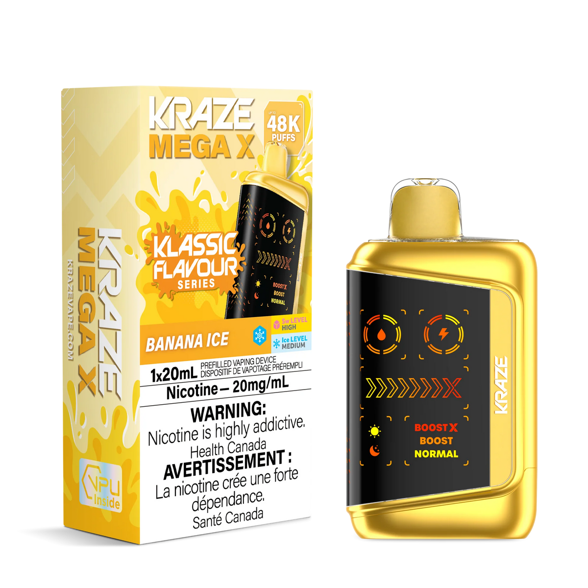 BANANA ICE KRAZE MEGA X - KLASSIC SERIES