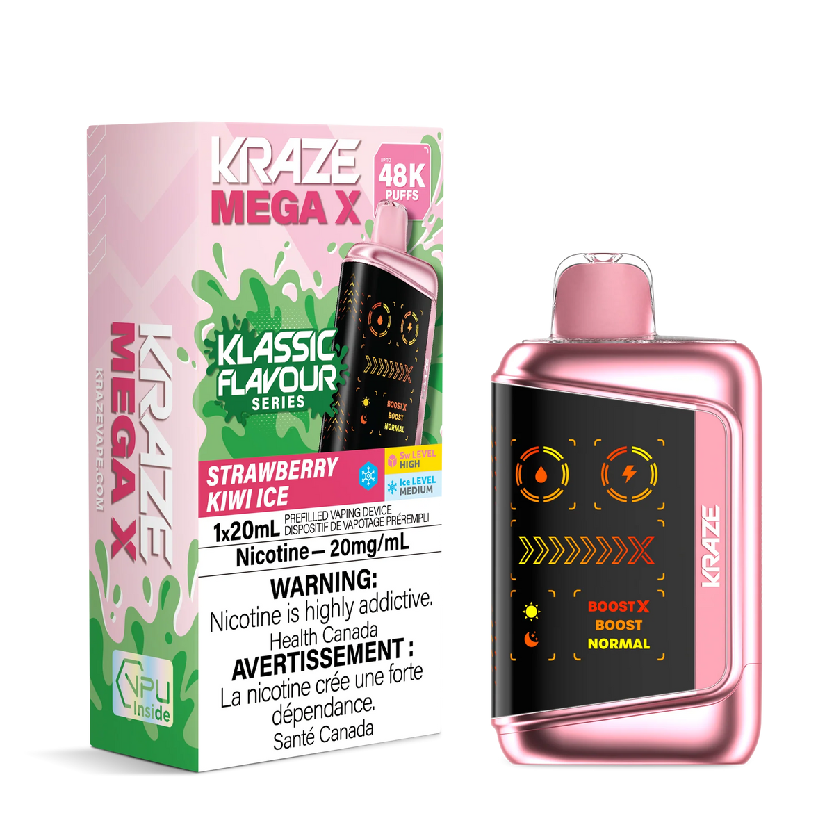 STRAWBERRY KIWI ICE KRAZE MEGA X - KLASSIC SERIES
