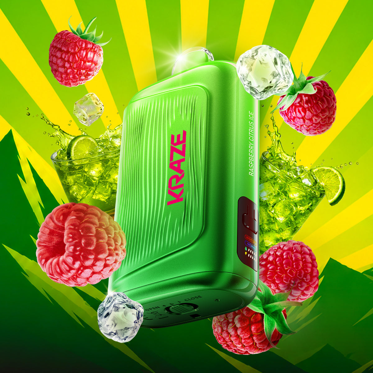 KRAZE GIGA 150K | RASPBERRY CITRUS ICE