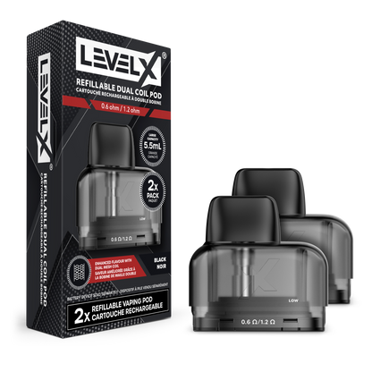 LEVEL X REFILLABLE DUAL COIL POD (2 PACK)
