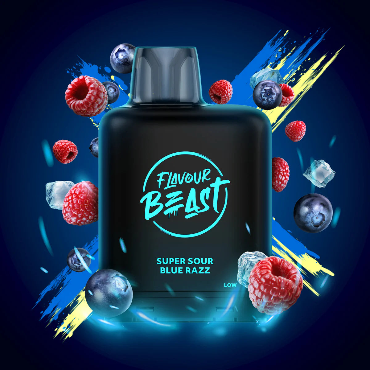 SUPER S. BLUE RAZZ ICED BY LEVEL X G2 ULTRA POD