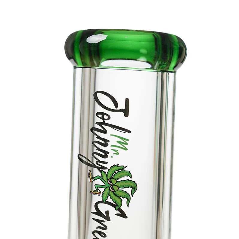 JOHNNY GREEN 10" 9MM STRAIGHT TUBE W/ PERCULATOR