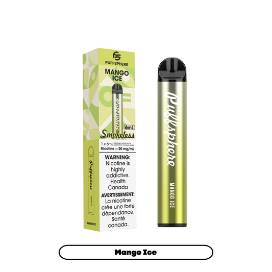 PUFFSPHERE SMOKELESS. MANGO ICE