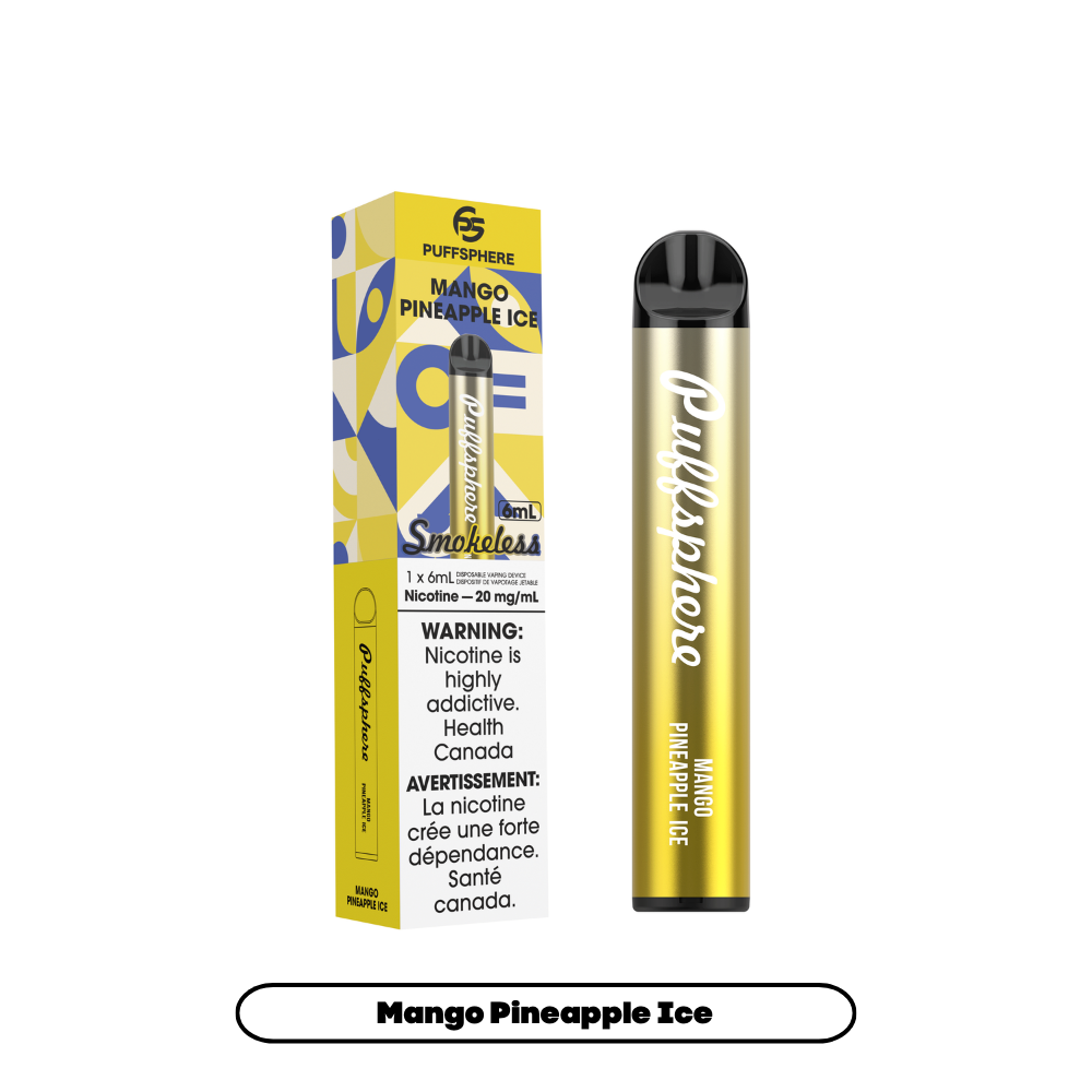 PUFFSPHERE SMOKELESS. MANGO PINEAPPLE IC