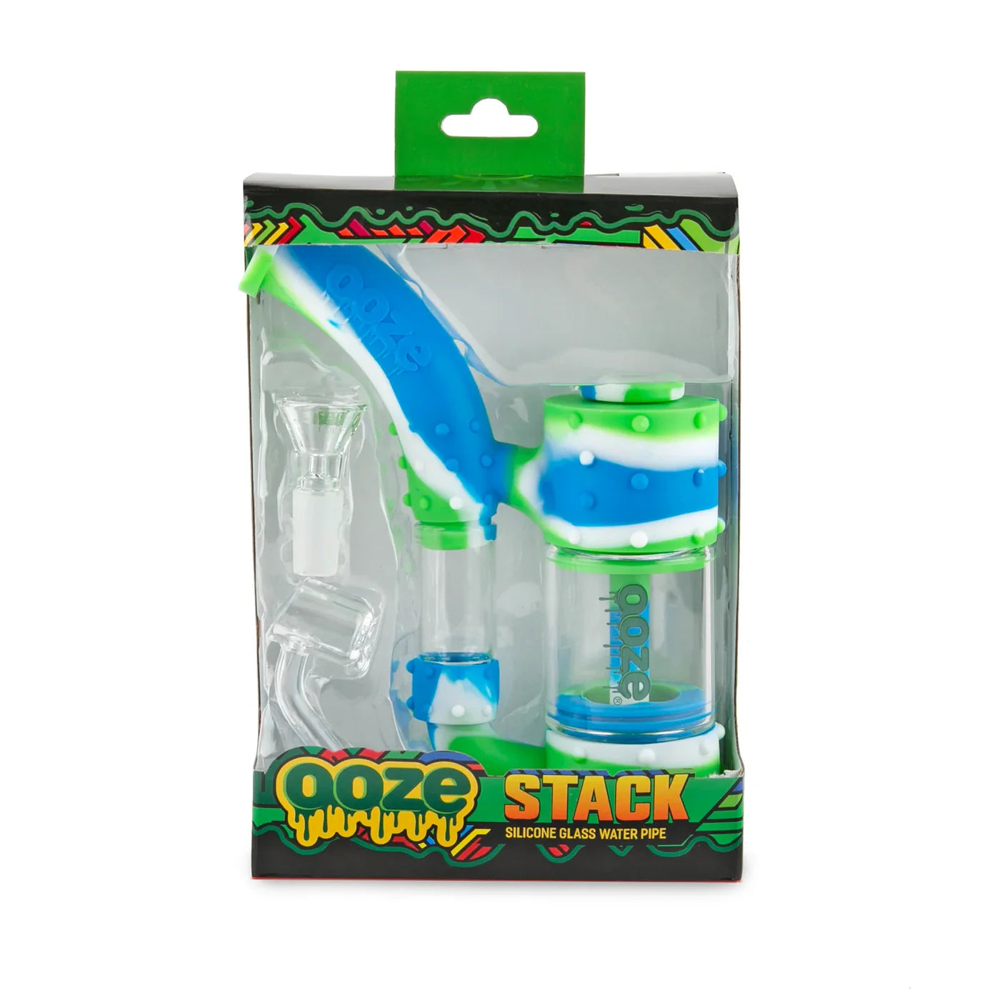 Ooze Stack Pipe Silicone Water Bubbler & Dab Rig