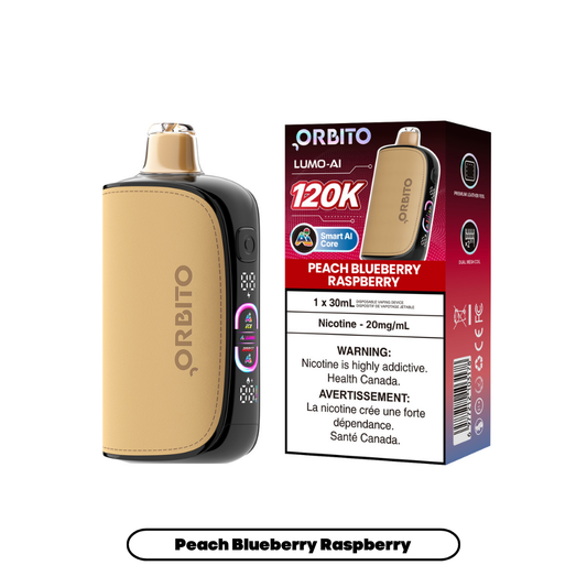 PEACH BLUEBERRY RASPBERRY ORBITO LUMO AI 120K