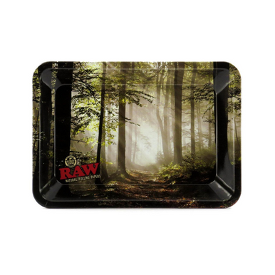 Raw Mini Forest Metal Rolling Tray