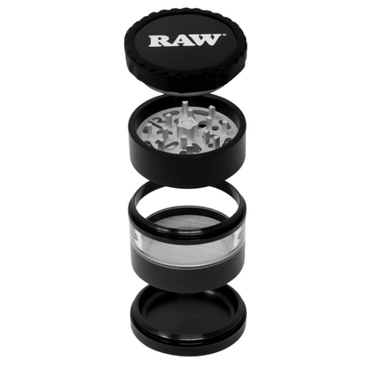 Raw 4pc Life Grinder w/ Clear Body