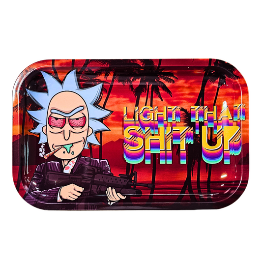 Light That Shit up Metal Rolling Tray Medium