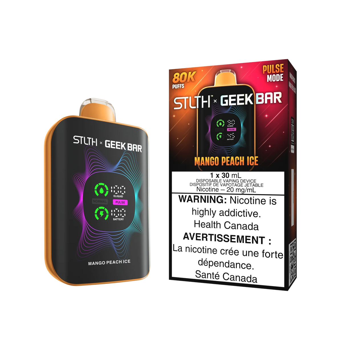 MANGO PEACH ICE STLTH X GEEKBAR
