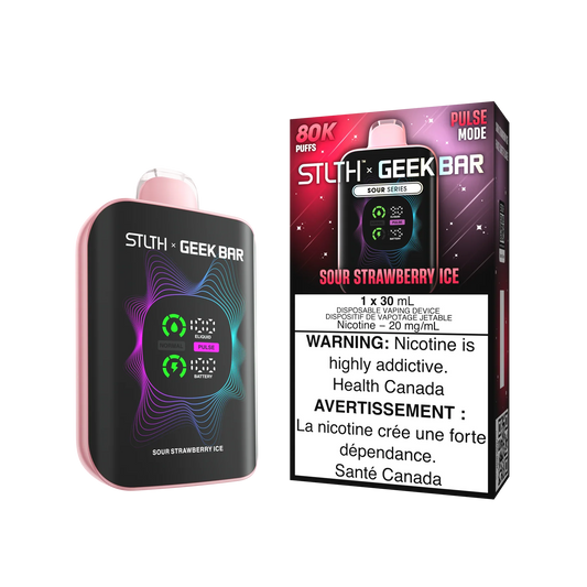 SOUR STRAWBERRY ICE STLTH X GEEKBAR