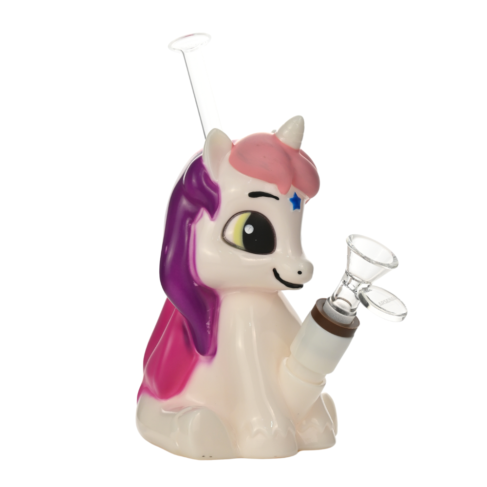 4.5" Rainbow Horse Water Pipe
