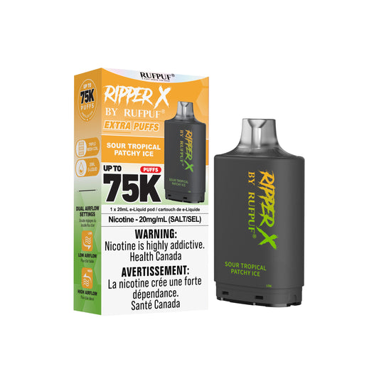 SOUR TROPICAL CATCHY ICE BY RIPPER X 75K POD