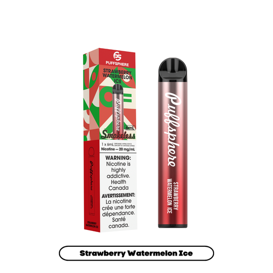PUFFSPHERE SMOKELESS. STRAWBERRY WATERME