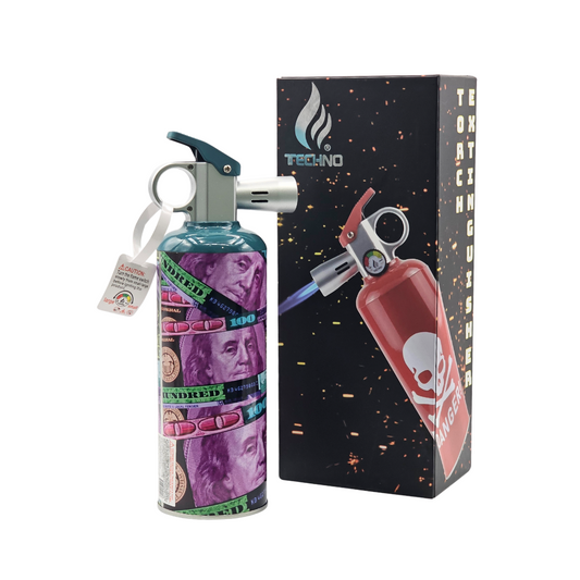 Fire Extinguisher Torch Dollar Bills