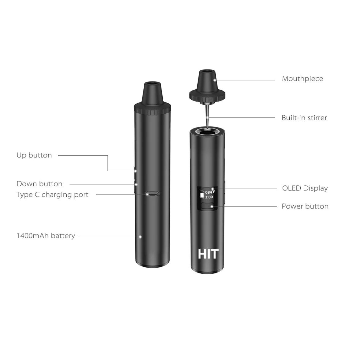 Yocan HIT Dry Herb Vaporizer