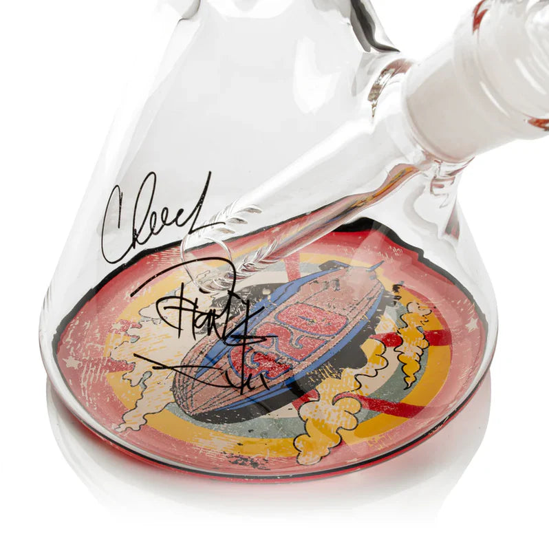 Cheech & Chong 15" 7mm Thick 420 Mint Meld Bong